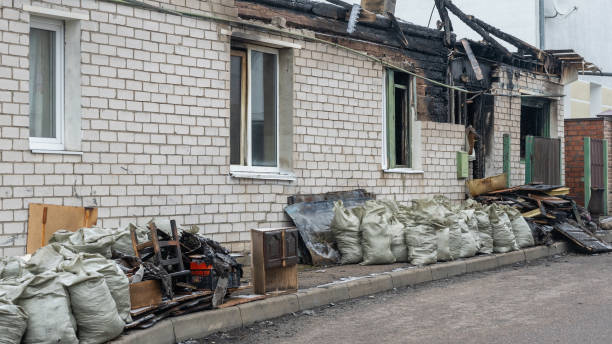 Professional Fire Damage Restoration technician working in Austin, MN